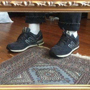 New Balance 574 Suede/Leather Blue (size 11.5)